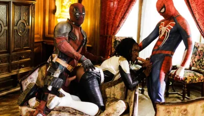 หนังเอ็กเด็ด เดดพูลและสไปเดอร์แมนร่วมมือรุมเย็ดโมนิก้า